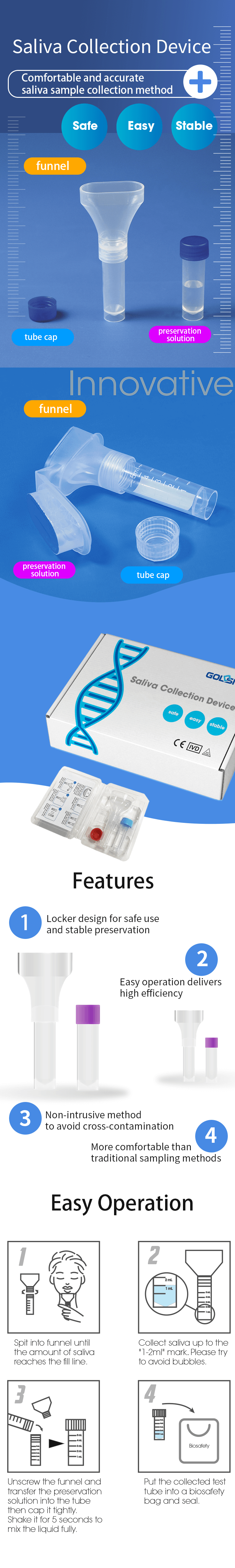 Saliva collector详情页(yè)